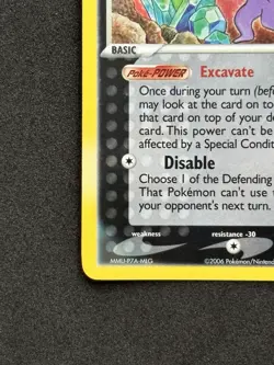 Pokemon TCG Sableye 10/100 Crystal Guardians Reverse Holo Stamp - Image 5