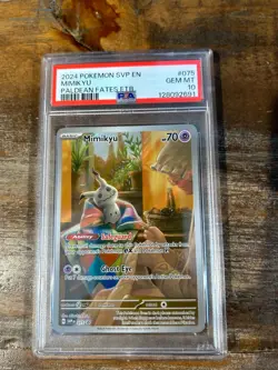 Pokemon 2024 SVP En Promo Paldean Fates ETB MIMIKYU #075 PSA 10 Gem Mint - Image 1