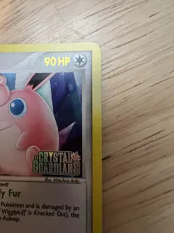 Pokemon Wigglytuff 13/100 Crystal Guardians Reverse Holo Stamped PRINT LINE LP+ - Image 3