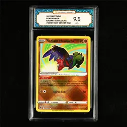 TQG 9.5 MINT+ 2022 Pokemon ENG Radiant Hawlucha 081/189 RAD - Image 2