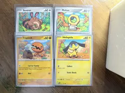 4 CARD LOT Pokemon Illus. Taiga Kayama | Common/NM ⭐CUTE DRAWING STYLE 🎨 - Image 2
