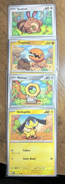 4 CARD LOT Pokemon Illus. Taiga Kayama | Common/NM ⭐CUTE DRAWING STYLE 🎨 - Image 4