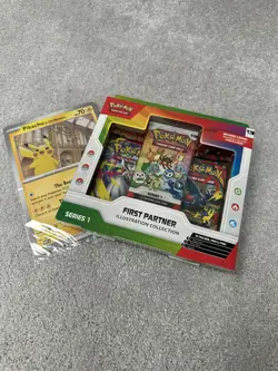 Pokemon First Partner Illustration Collection Series 1 Pack Box Sealed - Image 1