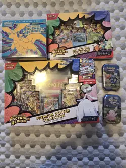 Pokemon Ascended Heroes Poster Collection, Deluxe Pin, 2 Mini Tins Lot - Image 1