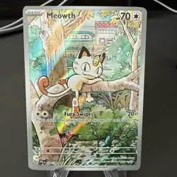 Pokemon Meowth Illustration Rare Holo Me02 Phantasmal Flames 106/094 - Image 1