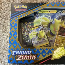 Pokemon TCG: Sword & Shield Crown Zenith Collection REGIELEKI V - Factory Sealed - Image 2