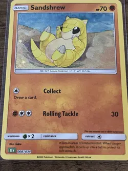 Sandshrew 008/034 CLV Classic Collection Holo Pokemon Variant - Image 1