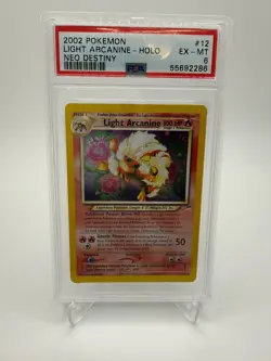 2002 Pokemon Neo Destiny 12 Light Arcanine Holo PSA 6 55692286 - Image 1