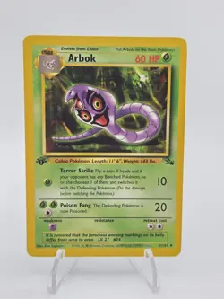 Pokemon - Arbok 31/62 Fossil 1st Edition Regular 1999 Uncommon NM - Image 1