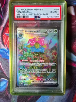 Pokemon TCG Venusaur EX 198/165 Special Illustration Rare SV 151 PSA 10 - Image 1