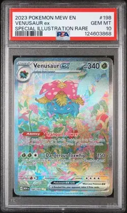 Pokemon TCG Venusaur EX 198/165 Special Illustration Rare SV 151 PSA 10 - Image 2
