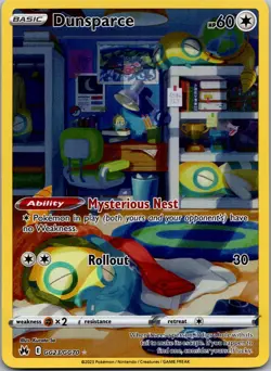 Dunsparce GG23/GG70 - Crown Zenith: Galarian Gallery Ultra Rare Pokemon TCG NM - Image 1