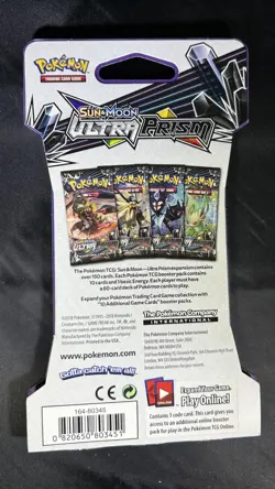 Pokemon 2018 Sun & Moon Ultra Prism Sleeved Blister Booster Pack Factory Sealed - Image 2