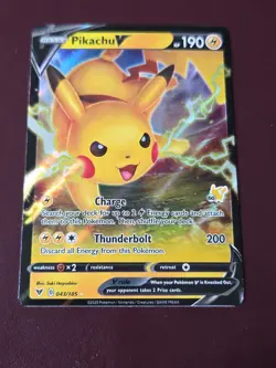 Pokemon TCG Pikachu V 043/185 Vivid Voltage- NM Ultra Rare Full Art Pokemon - Image 1
