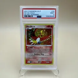 2007 Pokemon Diamond & Pearl Secret Wonders Ho-Oh Holo #10/132 PSA 9 Bleed Swirl - Image 1