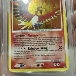 2007 Pokemon Diamond & Pearl Secret Wonders Ho-Oh Holo #10/132 PSA 9 Bleed Swirl - Image 5