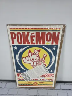 Pokemon World Championships 2018 Nashville TN Hatch Show Print Poster New Sealed - Image 1