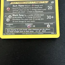 Pokemon TCG Houndoom Neo Revelation #8/64 Holo Rare 2000 English - Image 2