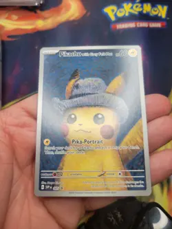 Van Gogh Pikachu with Grey Felt Hat SVP 085 Promo Pokemon 2023 - Image 1