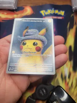 Van Gogh Pikachu with Grey Felt Hat SVP 085 Promo Pokemon 2023 - Image 3