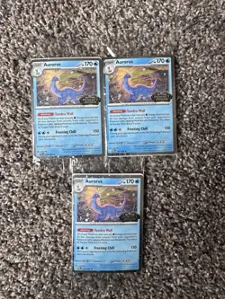 x3 Aurorus 024/088 - Cosmo Holo - Pokemon Perfect Order stamped promo (sealed) - Image 1