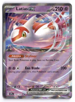 Pokemon Surging Sparks Latias ex 076/191 Double Rare Holo - Image 1