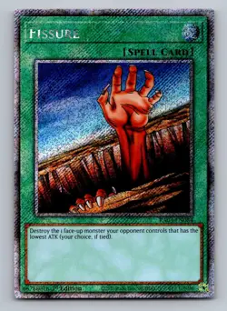 Fissure (Platinum Secret Rare) RA03-EN084 Quarter Century Bonanza Yu-Gi-Oh NM - Image 1