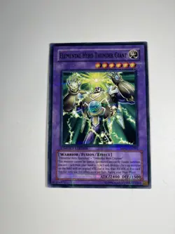 Elemental Hero Thunder Giant Yu-Gi-Oh Card TCG MF01-EN001 Rare Mattel Promo - Image 1