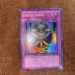 LP - MISPRINT - Jar of Greed - Foil Shift - LON-047 - Yu-Gi-Oh - Image 1