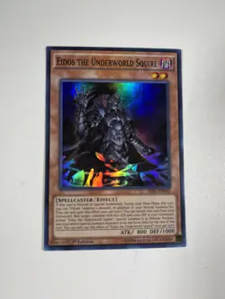 Yu-Gi-Oh! Eidos the Underworld Squire SR01-EN002 Super Rare 1st Edition card - Image 1