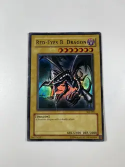 Yu-Gi-Oh Card - SDJ-001- RED EYES B. DRAGON Holo - Image 1