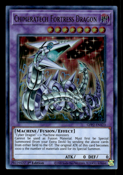 Yu-Gi-Oh Card: Chimeratech Fortress Dragon GFP2-EN123 Ultra Rare 1st Edition! NM - Image 1