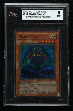 Maha Vailo 1st Ed. YuGiOh Magic Ruler Booster KSA 5 2002 0ft7 - Image 1