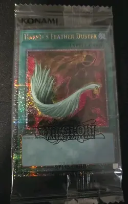 Yu-Gi-Oh 2x Sealed Quarter Century Rare Harpie's Feather Duster EDC1-EN001 Pair! - Image 4