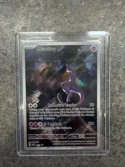 Pokemon Mewtwo English SVP052 Black Star Promo Full Art Holo Scarlet & Violet NM - Image 1