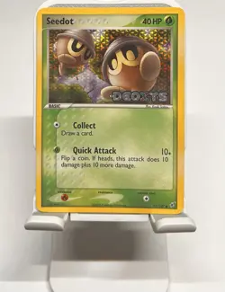 2005 Pokemon EX Deoxys - Seedot Reverse Holo Foil #71/107 Stamped - Image 1