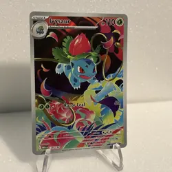 Pokemon Ivysaur 134/132 Me01: Mega Evolution Illustration Rare Holo NM - Image 2