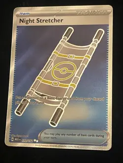 Pokemon TCG Mega Evolutions Full Art Ultra Rare Night Stretcher 173/132 - Image 1