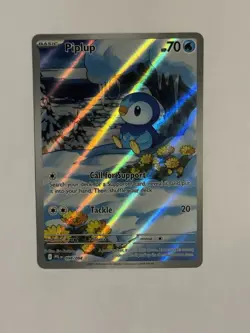 Pokemon TCG - Piplup 098/094 Illustration Rare - Phantasmal Flames - Pack Fresh - Image 1