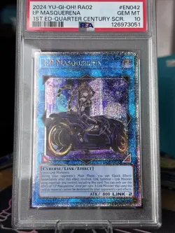 Yugioh I:P Masquerena RA02-EN042 Quarter Centuery Secret Rare PSA 10 - Image 1