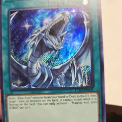 Majesty With Eyes Of Blue 1st Edition Secret Rare LCKC-EN031 Yugioh Blue-Eyes - Image 1