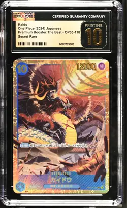 2024 One Piece Premium Booster: Best Kaido Japanese / CGC 10 #OP05-118 - Image 1