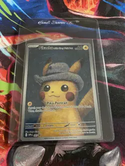 Van Gogh Pikachu with Grey Felt Hat SVP 085 Promo Pokemon 2023 English - Image 1