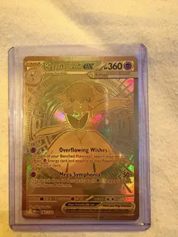 Mega Gardevoir Ex 187/132 Mega Evolution Secret Rare Pokemon Card GOLD! - Image 1