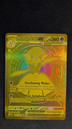 Pokemon TCG - Mega Gardevoir Ex 187/132 Mega Evolution Gold Secret Rare - Image 1