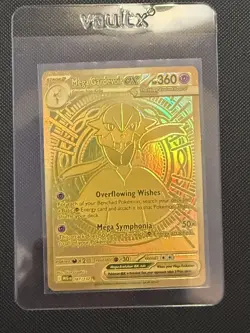 Pokemon TCG - Mega Gardevoir Ex 187/132 Mega Evolution Gold Secret Rare - Image 1