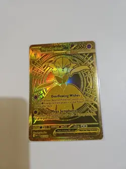 Mega Gardevoir Ex 187/132 Mega Evolution Gold Secret Rare Pokemon TCG Card - Image 1