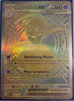 Pokemon Mega Gardevoir EX 187/132 Gold Secret Rare - Mega Evolution English TCG - Image 2