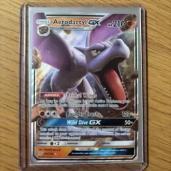 Aerodactyl GX 106/236 Pokemon Unified Minds Sun & Moon Ultra Rare Holo Card NM - Image 3