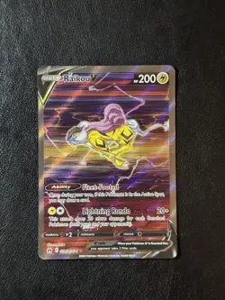 Raikou V GG41/GG70 Sword & Shield Crown Zenith: Galarian Gallery Pokemon Card - Image 3